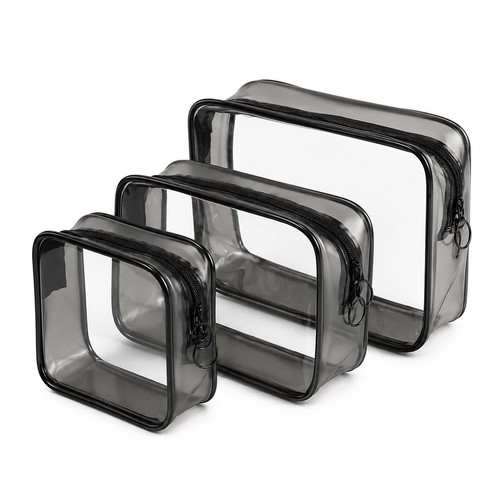 4pcs beauty case - 4pcs, trasparente