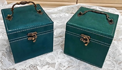 Coppia beauty case - case, camoscio
